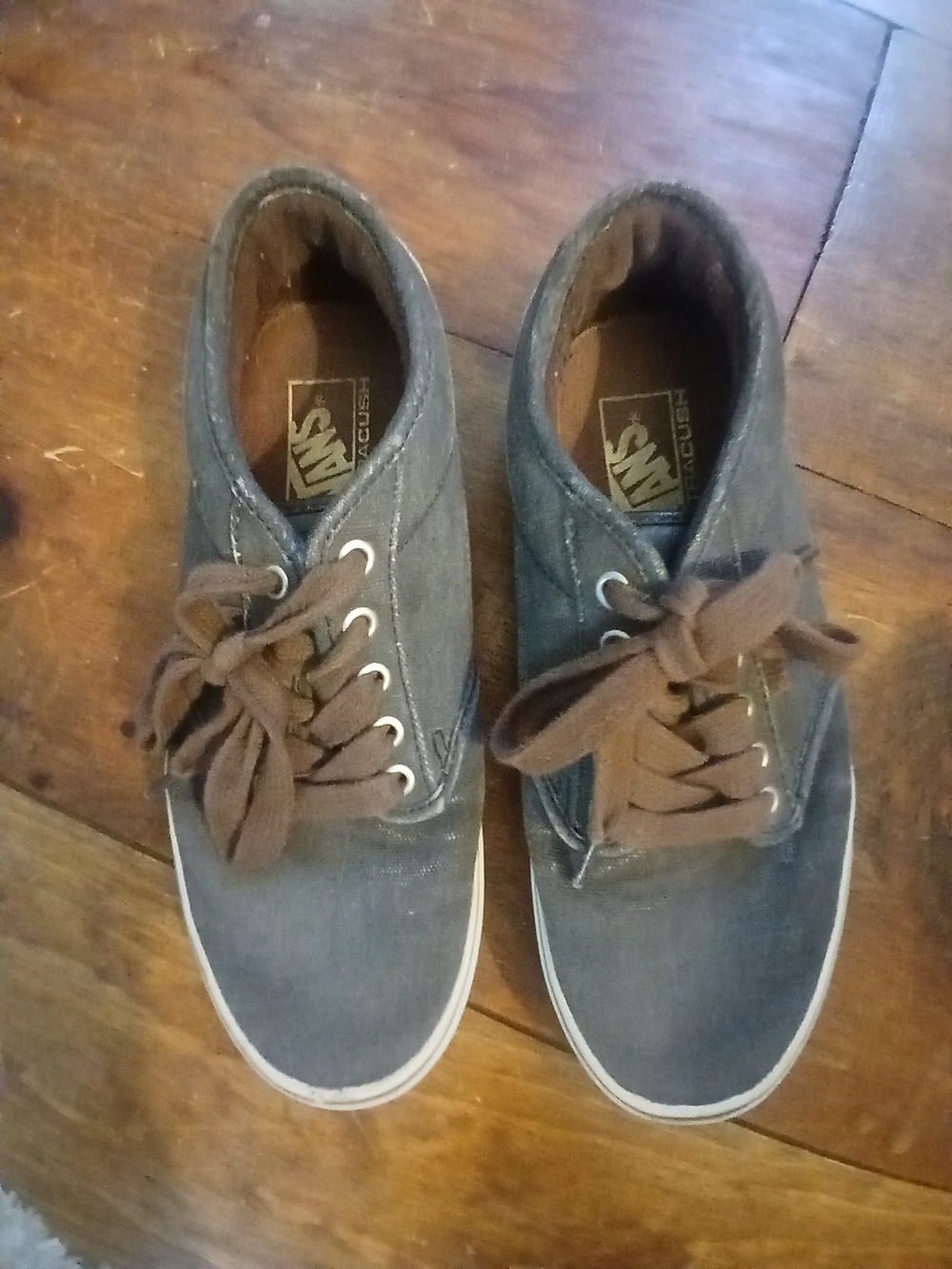 Vans Men's Low-Top Gray Ultracush Canvas Skater Sneakers Sz 8.